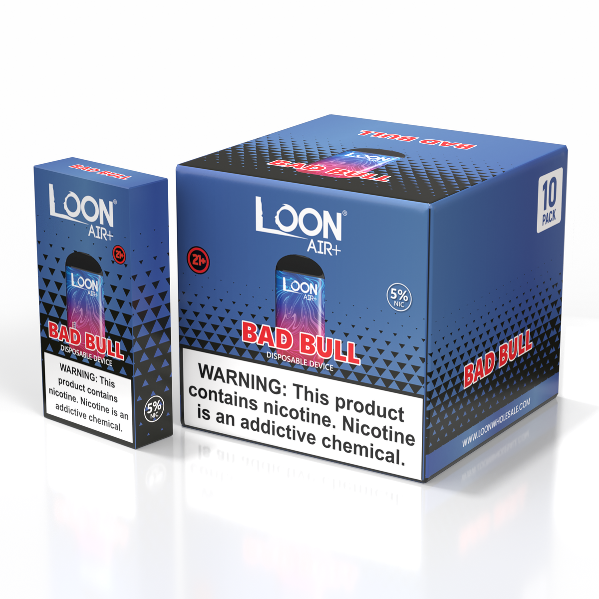loon vape air Loon Air Plus 8ML Disposable Device - Strawberry Ice (Sleeve of 10)