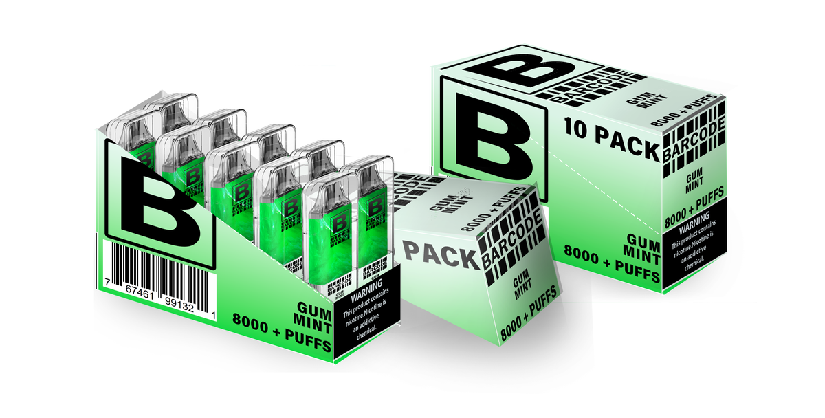 Barcode 10Pack Gum Mint The Loon Wholesale