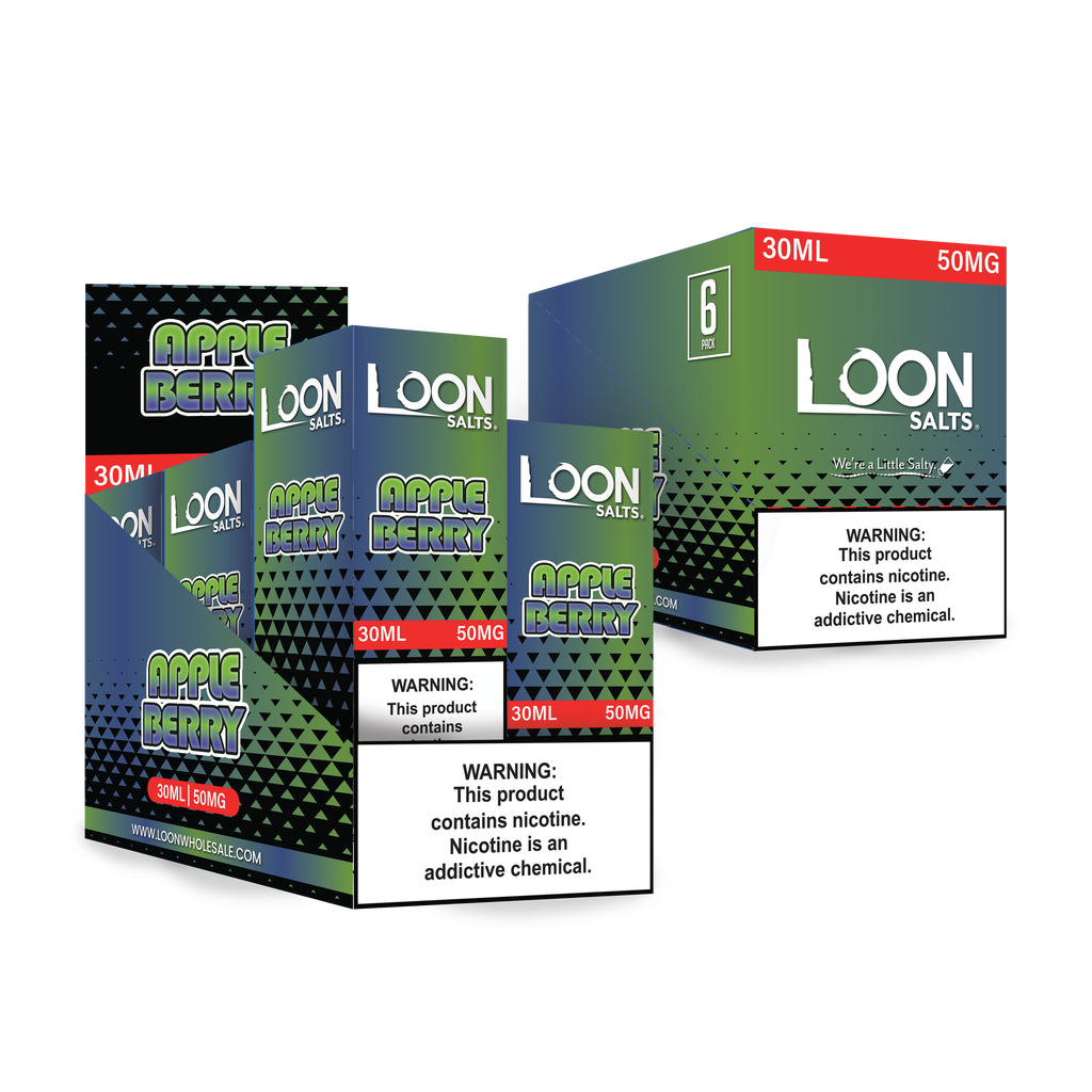 LOON SALTS 6-PACK - APPLE BERRY - The Loon Wholesale