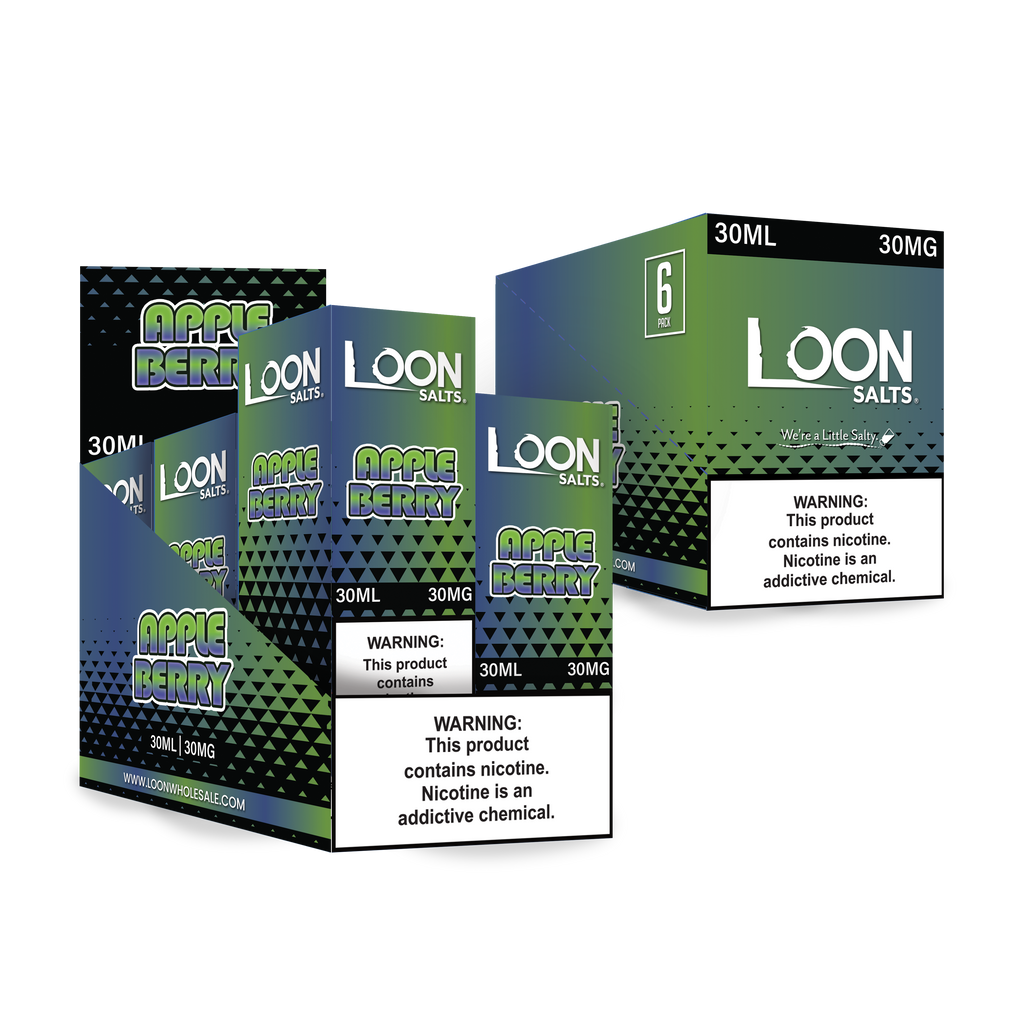 LOON SALTS 6-PACK - APPLE BERRY - The Loon Wholesale