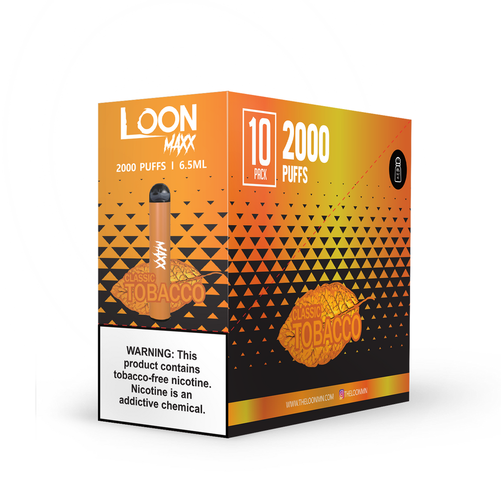 LOON MAXX 10-PACK - CLASSIC TOBACCO - The Loon Wholesale