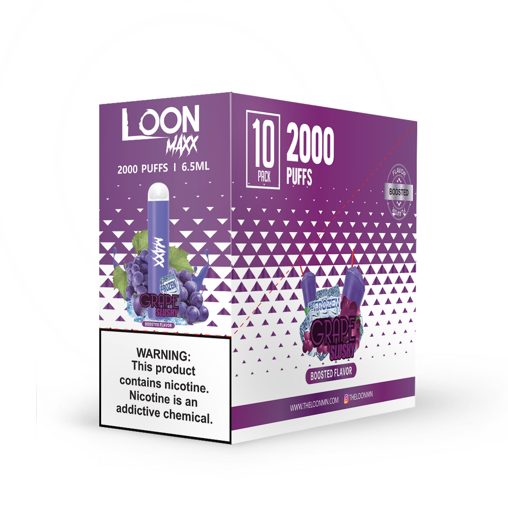 LOON MAXX 10-PACK - FROZEN GRAPE SLUSHY - The Loon Wholesale