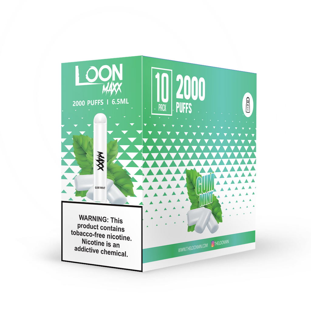 LOON MAXX 10-PACK - GUM MINT - The Loon Wholesale