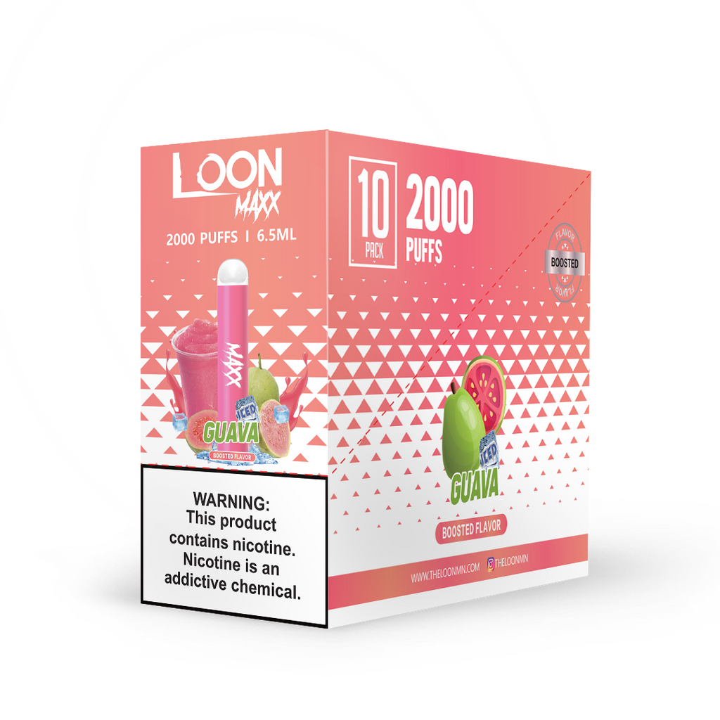LOON MAXX 10-PACK - ICED GUAVA - The Loon Wholesale