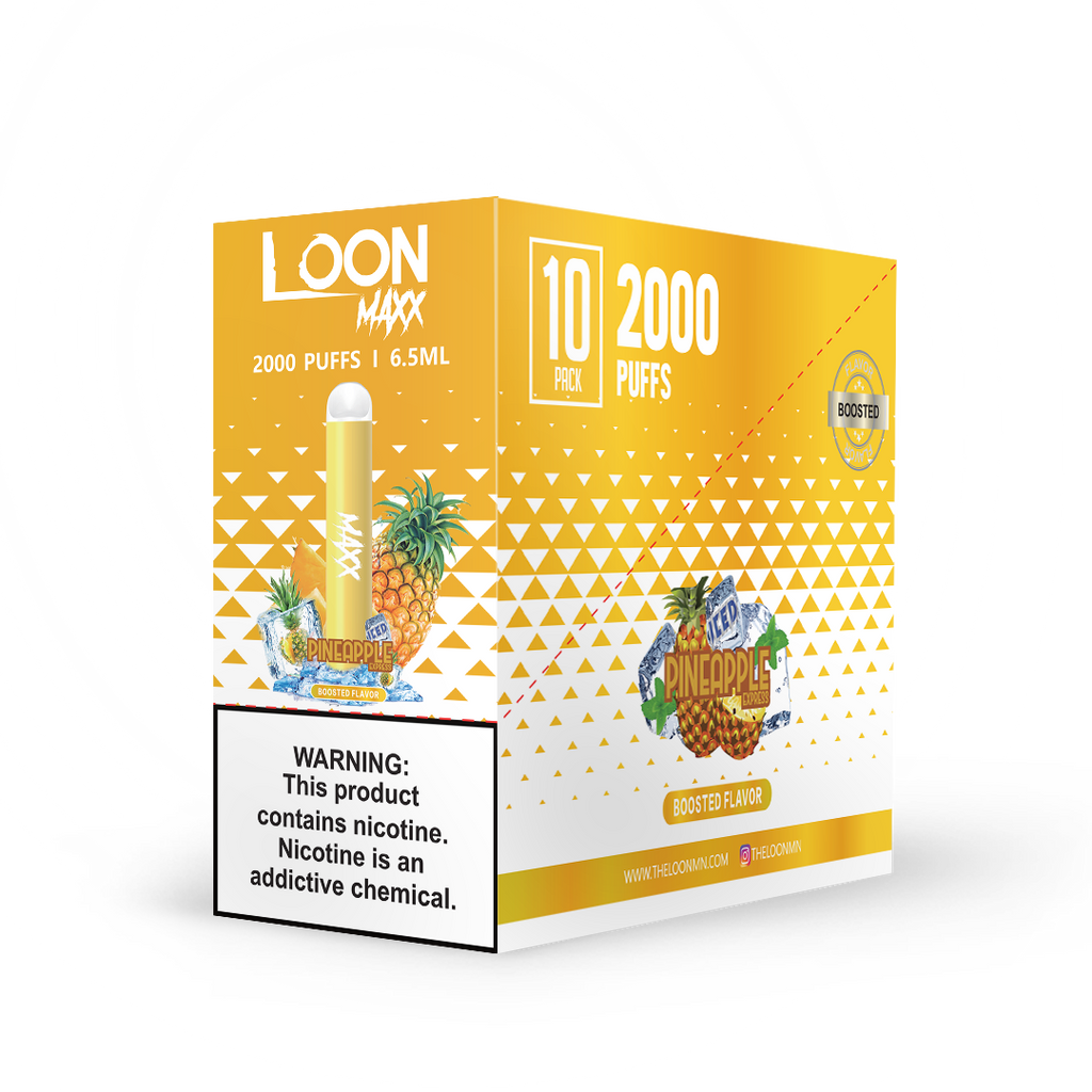 LOON MAXX 10-PACK - ICED PINEAPPLE EXPRESS - The Loon Wholesale