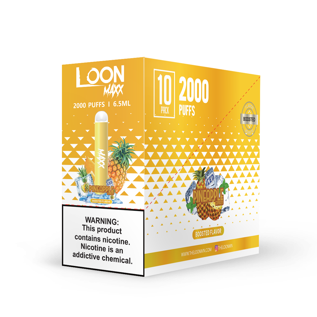 LOON MAXX 10-PACK - ICED PINEAPPLE EXPRESS – The Loon Wholesale