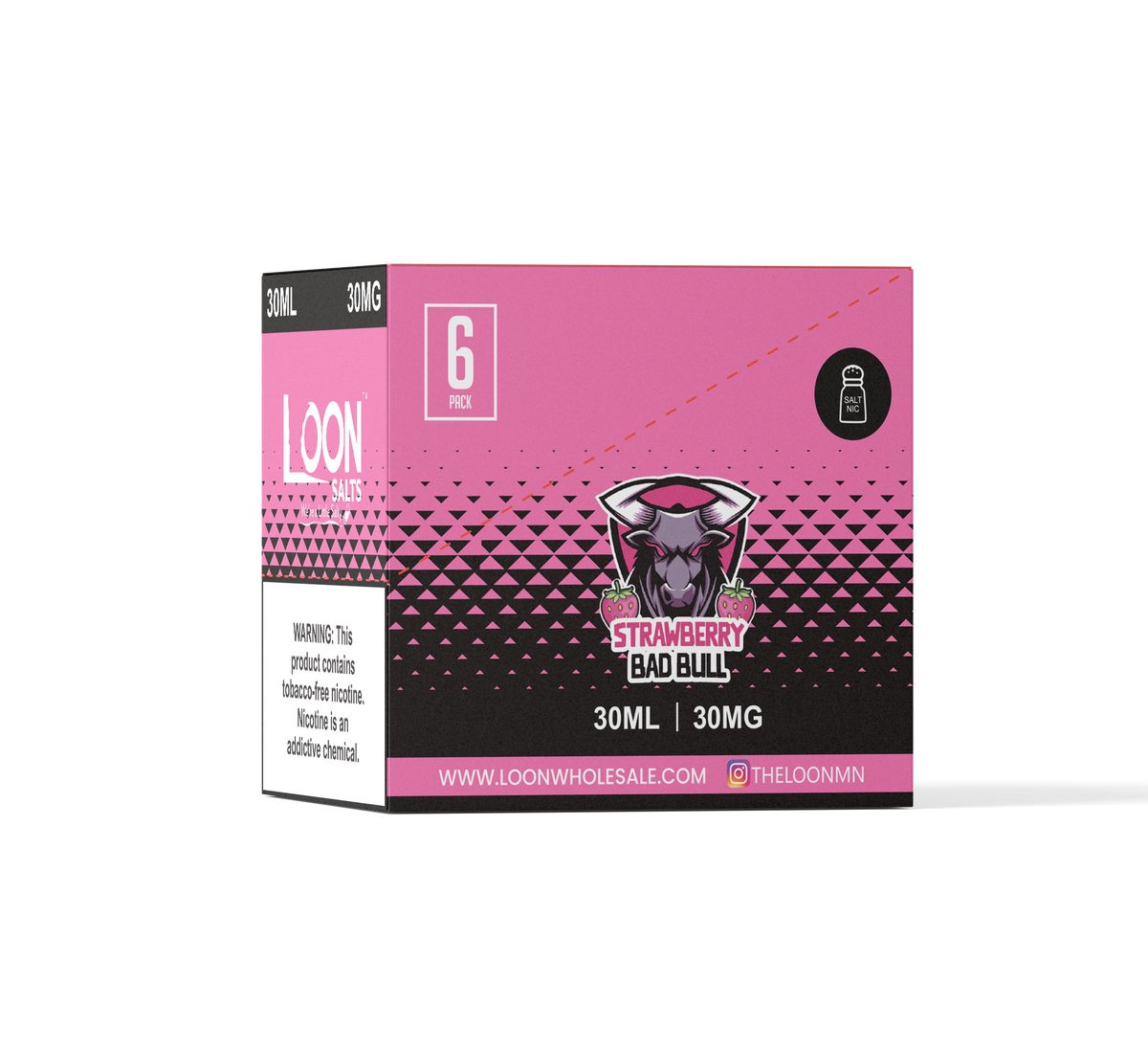 LOON SALTS 6PACK STRAWBERRY BAD BULL The Loon Wholesale