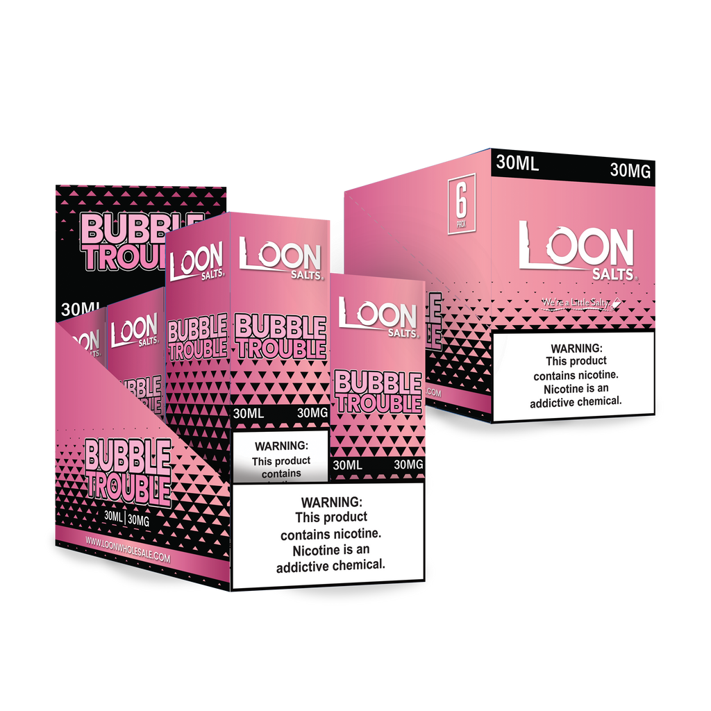 LOON SALTS 6-PACK - BUBBLE TROUBLE - The Loon Wholesale