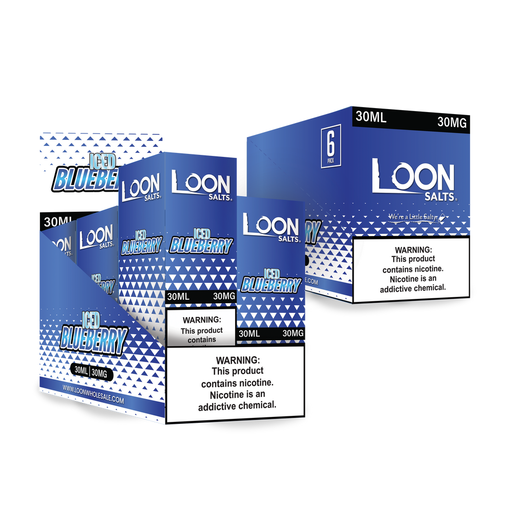 LOON SALTS 6-PACK - ICED BLUEBERRY - The Loon Wholesale