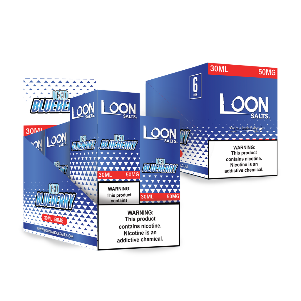 LOON SALTS 6-PACK - ICED BLUEBERRY - The Loon Wholesale