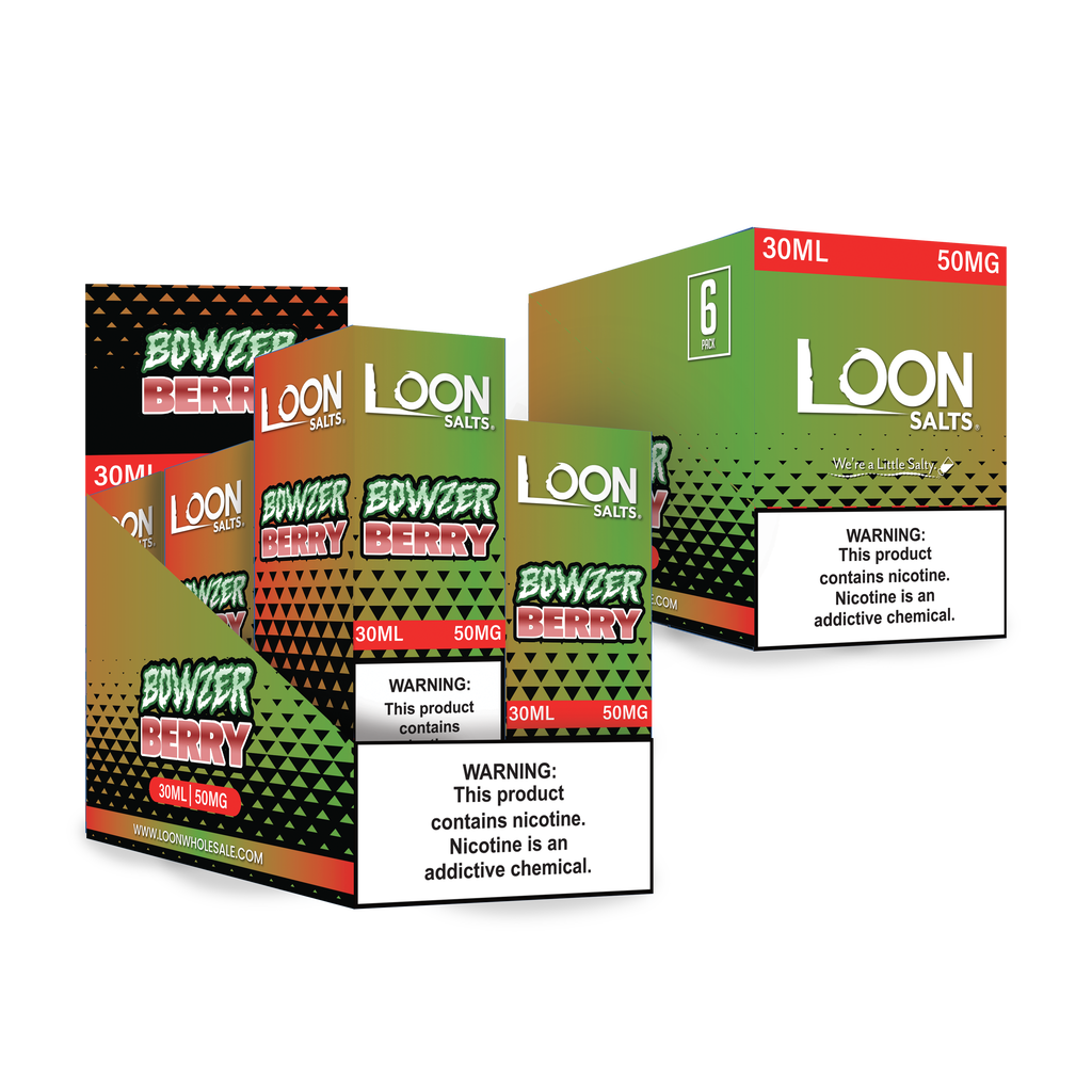 LOON SALTS 6-PACK - BOWZER BERRY - The Loon Wholesale