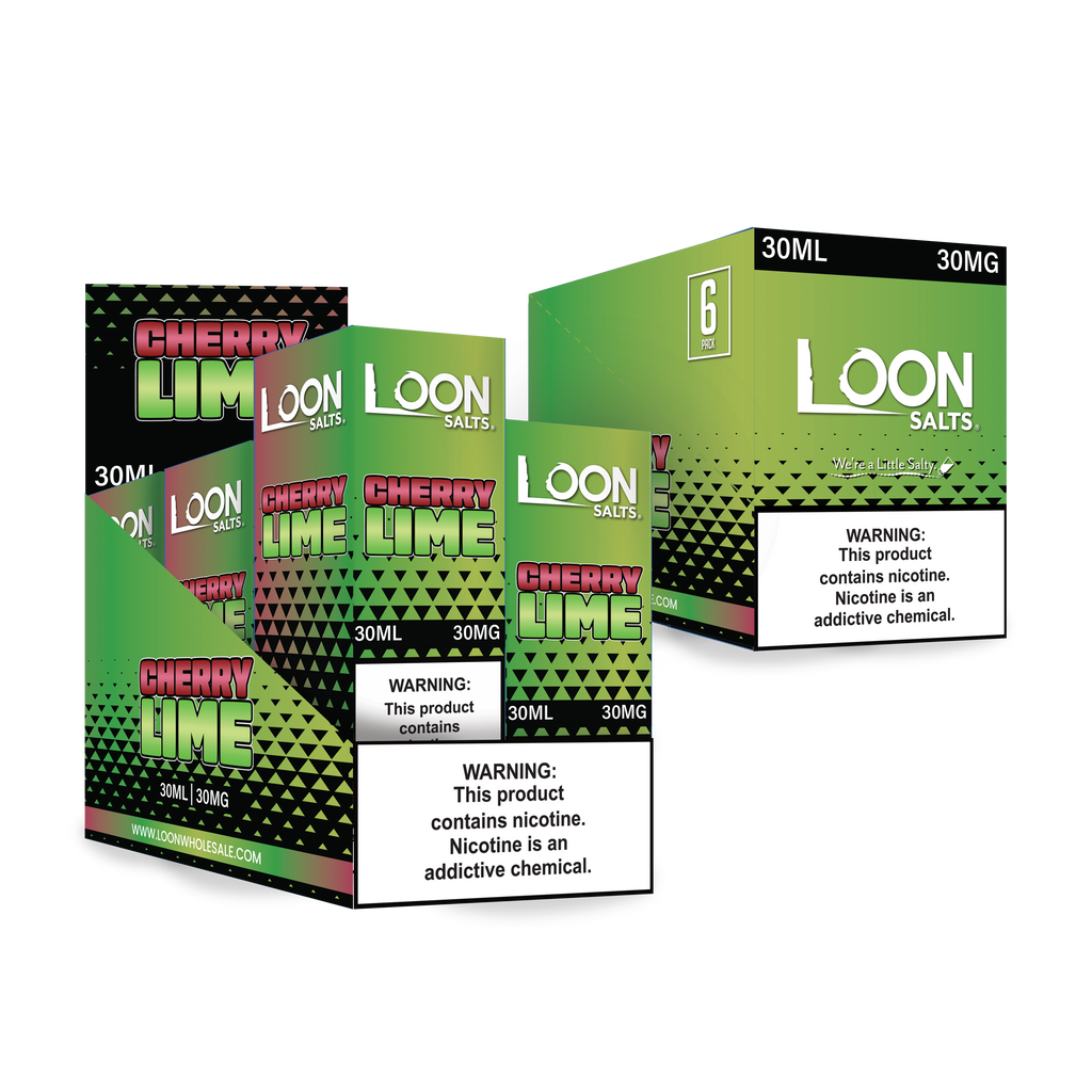 LOON SALTS 6-PACK - CHERRY LIME SODA - The Loon Wholesale