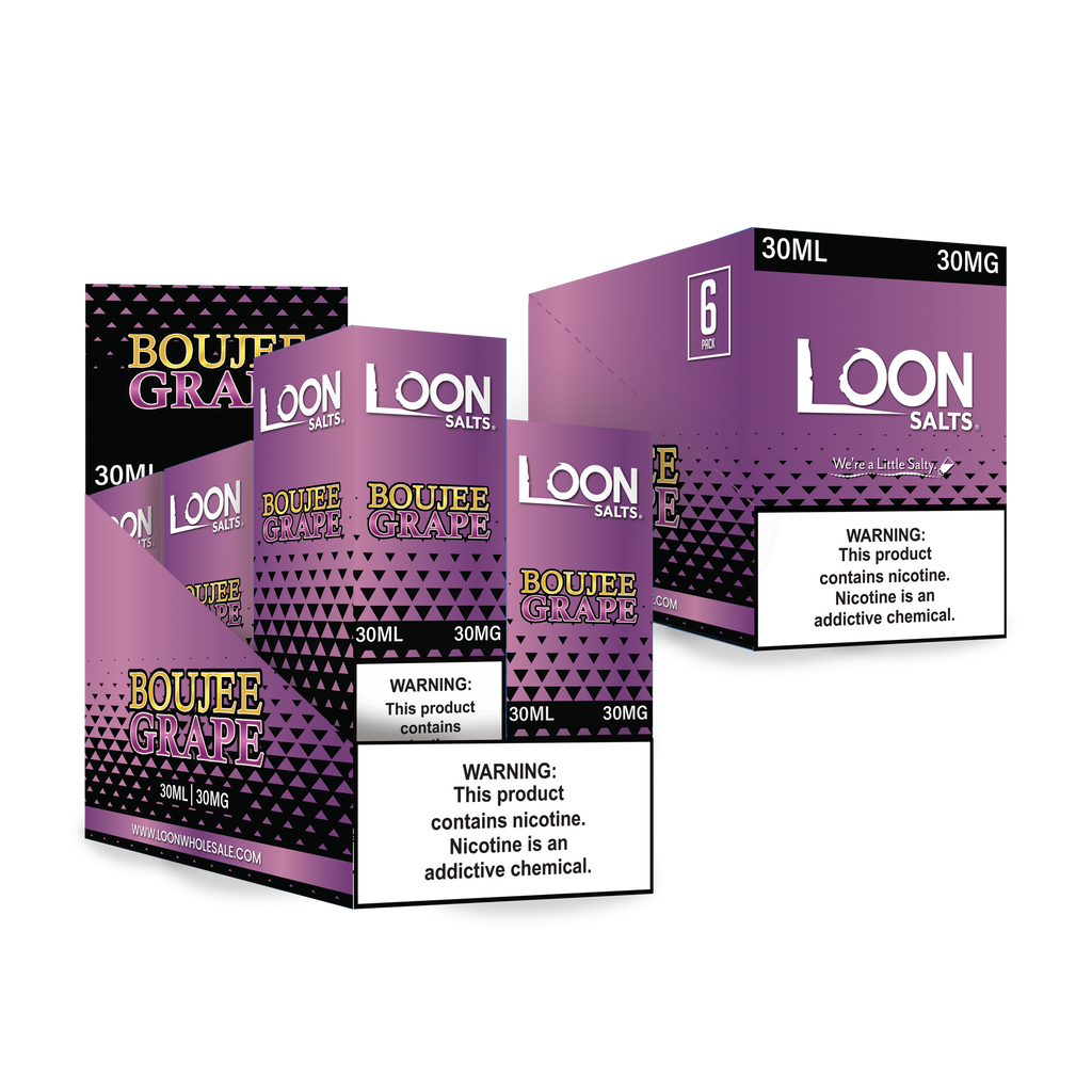 LOON SALTS 6-PACK - BOUJEE GRAPE - The Loon Wholesale