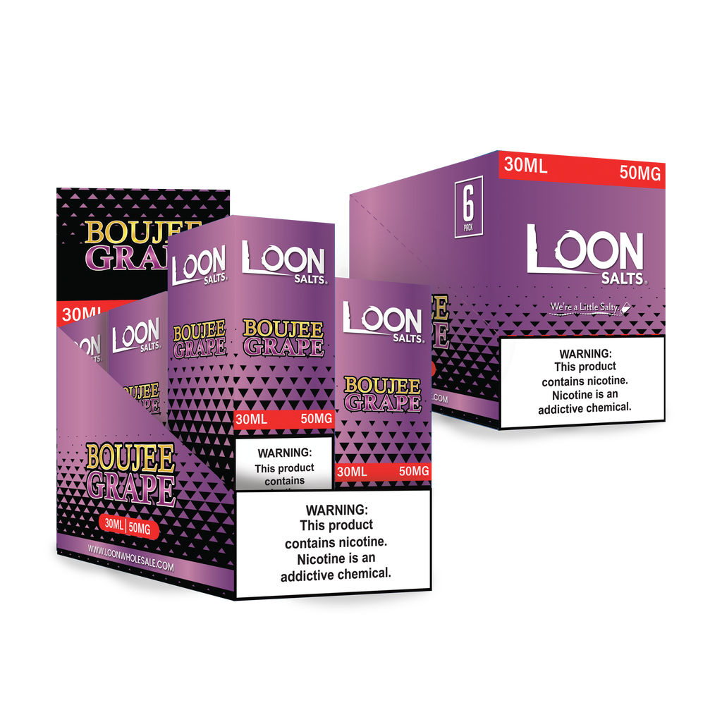 LOON SALTS 6-PACK - BOUJEE GRAPE - The Loon Wholesale