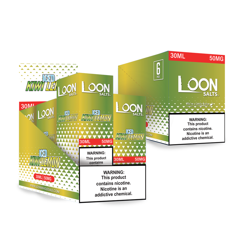 LOON SALTS 6-PACK - ICED KIWI LEMON - The Loon Wholesale