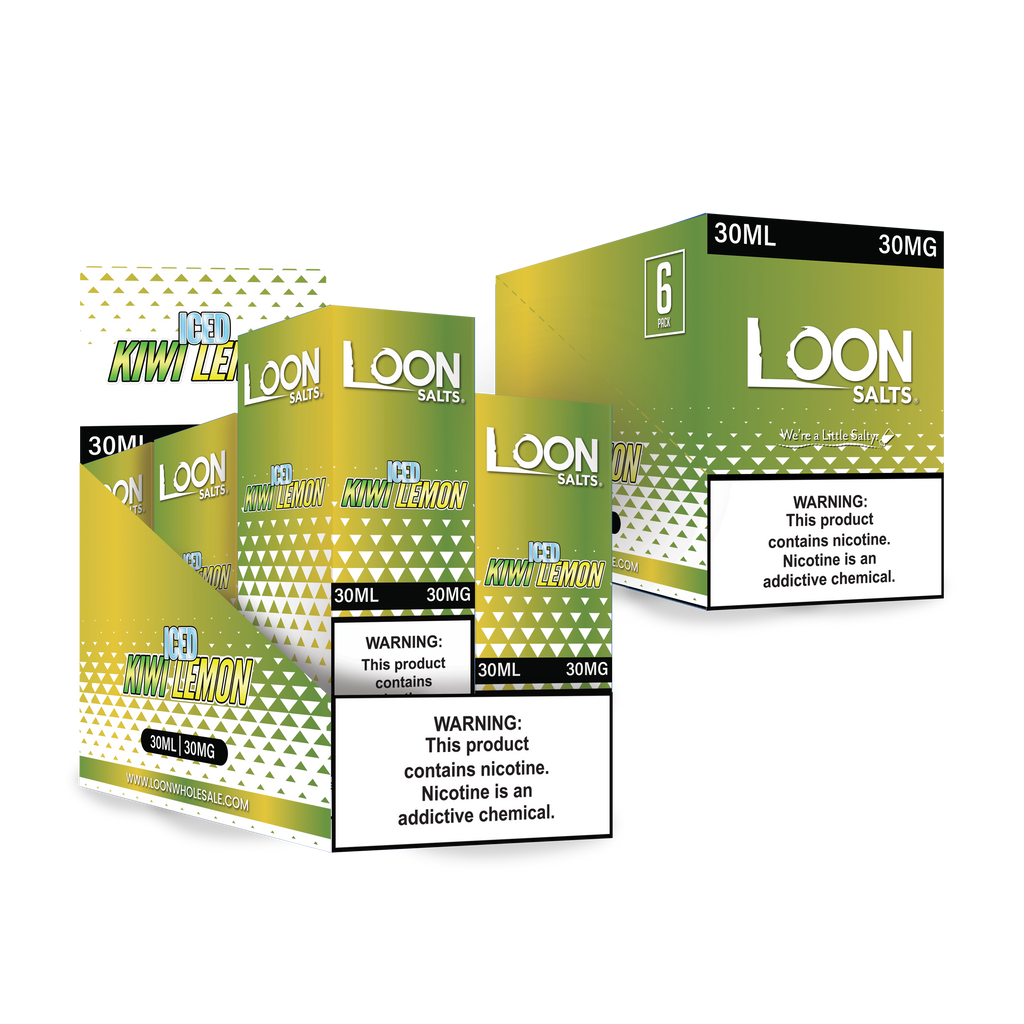 LOON SALTS 6-PACK - ICED KIWI LEMON - The Loon Wholesale