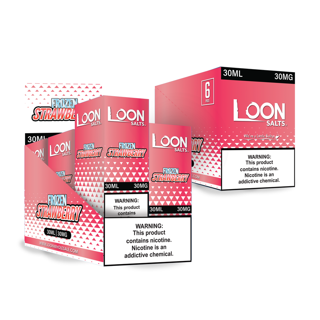 LOON SALTS 6-PACK - FROZEN STRAWBERRY - The Loon Wholesale