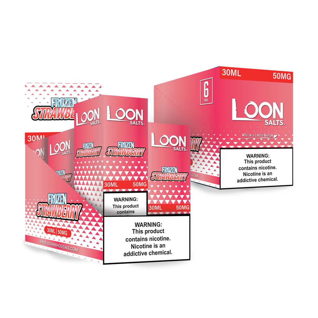 LOON SALTS 6-PACK - FROZEN STRAWBERRY - The Loon Wholesale